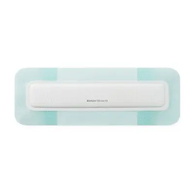 Coloplast - 37545 Silicone Foam Dressing Biatain® Silicone Fit 4 X 12 Inch With Border Film Backing Silicone Adhesive Rectangle Sterile