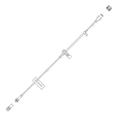 Zevex - 340-4115 IV Pump Set Curlin® Pump Without Ports Without Filter 84 Inch Tubing Solution
