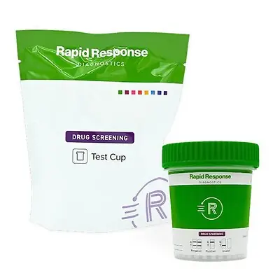 BTNX - D12.26-1VA Drugs of Abuse Test Kit Rapid Response® AMP1000, BUP10, BZO300, COC300, EDDP100, EtG500, FEN10, MDMA500, MET1000, MOP300, OXY100, THX50, (CRE, pH, SG) 25 Tests For Forensic Use Only
