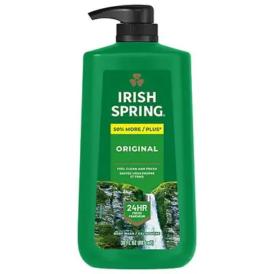 RJ Schinner Co - 017104 Body Wash Irish Spring Liquid 30 oz. Pump Bottle Scented