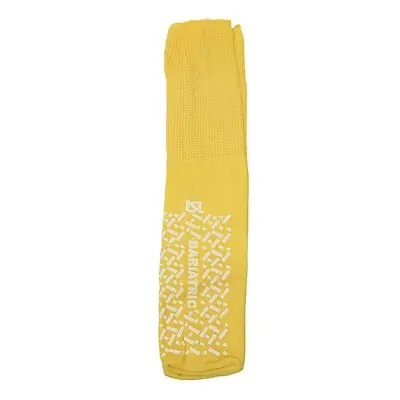LSL Industries - SDTBARTY Slipper Socks Unisex Adult Bariatric Double Tread Single Patient Use Yellow