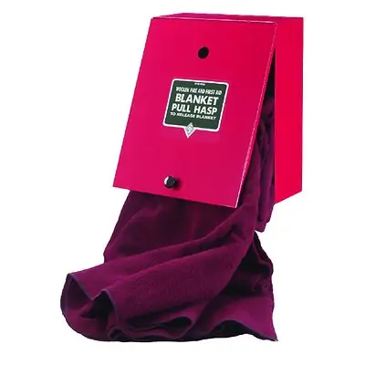 Ward's Science - 470014-824 Fire Blanket with Wall Case 66 X 84 Inch Wool / Man Made Fiber Maroon