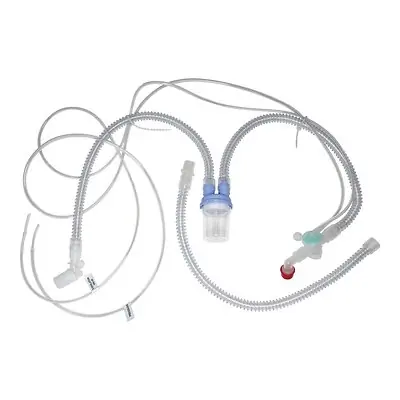 Sunset Healthcare - VC1001P Ventilator Circuit Corrugated Tube 72 Inch Tube Dual Limb Pediatric Without Breathing Bag Single Patient Use Active Ventilator Circuit