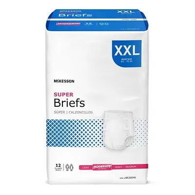 McKesson Brand - BR30646 McKesson Super Moderate Absorbency Incontinence Briefs