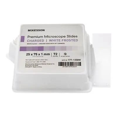 McKesson Brand - 177-1358W McKesson Glass Microscope Slide