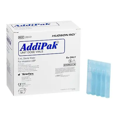 Medline - HUD20051 Addipak® Sterile Water Respiratory Therapy Solution