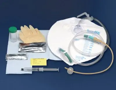Bard 802016 - Indwelling Catheter Tray Bardia® Foley 16 Fr. 5 cc Balloon Silicone Elastomer Coated Latex - 1/Each, 10/Case