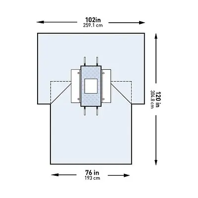 McKesson Brand - 183-I80-05155G-S McKesson Sterile Laparotomy Drape