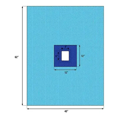 Welmed - 1222-2112 Welmed Sterile Fenestrated Drape