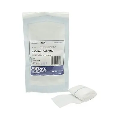 Dukal - 1339S Dukal Sterile Non-Impregnated Cotton Vaginal Packing