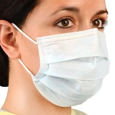 Cardinal - AT7511M Procedure Mask Cardinal Health™ ASTM Level 1 Earloops One Size Fits Most