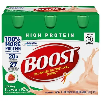 Nestle Healthcare Nutrition - 00041679944363 Boost® High Protein Strawberry Complete Nutritional Drink