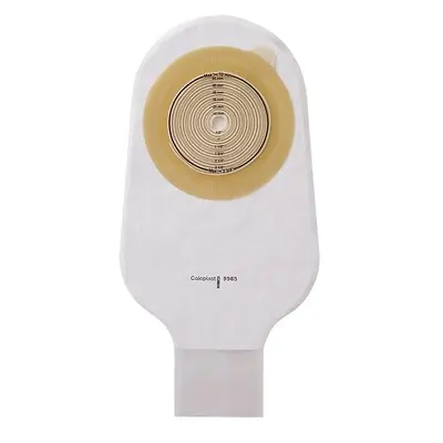 Coloplast 12660 - Assura® Flat One-Piece Transparent Ostomy Pouch, Cut to Fit Stomas 10 – 70 mm - 10/Box