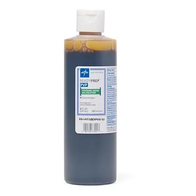 Medline - MDS093943 Skin Prep Solution ReadyPrep™ 8 oz. Bottle 10% Strength Povidone-Iodine NonSterile