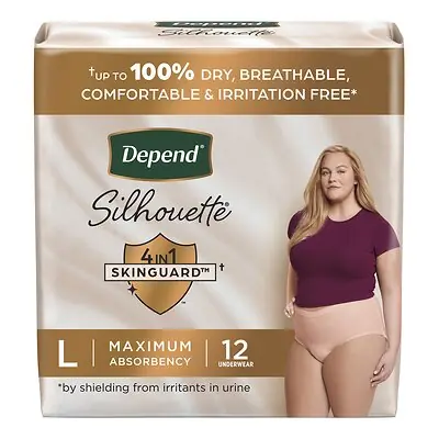 Kimberly Clark - 55424 Depend® Silhouette® Maximum Absorbency Underwear