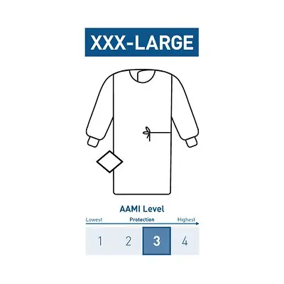 McKesson Brand - 183-I90-7050-S1 McKesson Nonreinforced Surgical Gown with Towel