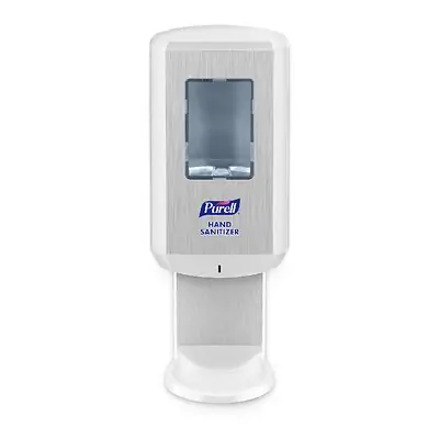 GOJO - 6520-01 Hand Hygiene Dispenser PURELL® CS6 Chrome / White ABS Plastic Touch Free 1200 mL Wall Mount