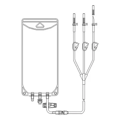The Metrix Company - 66102 EVA Empty Bag Secure® 500 mL 2 Port 2 Vented Leg