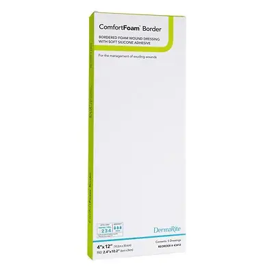 Sion Brands LLC - 43412 ComfortFoam™ Bordered Foam Wound Dressing w/ Soft Silicone Adhesive