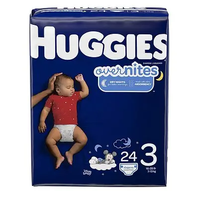 Kimberly Clark - 49536 Huggies® OverNites Diaper, Size 3