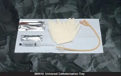 Bard 800518 - Indwelling Catheter Tray Bardia® Foley 18 Fr. 5 cc Balloon Silicone Coated Latex - 1/Each, 10/Case
