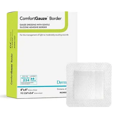 Sion Brands LLC - 42262 ComfortGauze™ Island Dressing with Silicone Border