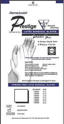 Innovative Healthcare Corp - 139600 DermAssist® Prestige® DHD Latex Surgical Glove