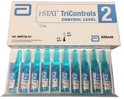 Abbott Point of Care - 05P7201 i-STAT® Tricontrols Control