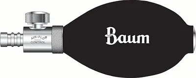 W.A. Baum - 1894 Blood Pressure Bulb with Deflation Valve Bulb and Air-Flo® For use with all sphygmomanometers consists of the Baum Non-Latex Bulb and Air-Flo® Control Valve