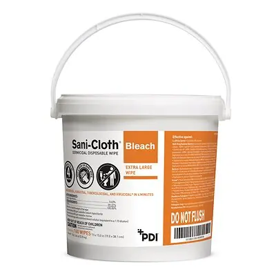 Professional Disposables - P7007P Sani-Cloth® Bleach Germicidal Extra Large Disinfectant Wipes