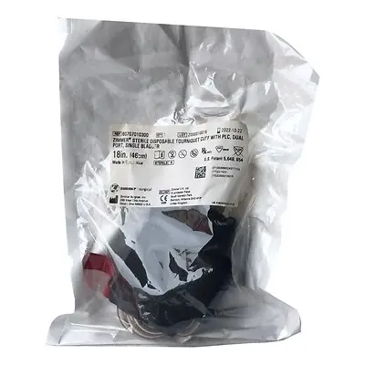 Zimmer - 60707010300 Surgical Tourniquet Cuff A.T.S.® 18 Inch Length Dual Port / Single Bladder / Dual Hose