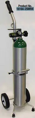 Mada Medical Products - 1616A-25MRIE MRI Oxygen Kit on Cart (Empty) Mada Medical Size E Aluminum