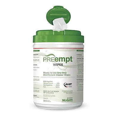 Contec Inc - 21221 PREempt® Hydrogen Peroxide Surface Disinfectant Cleaner Wipes