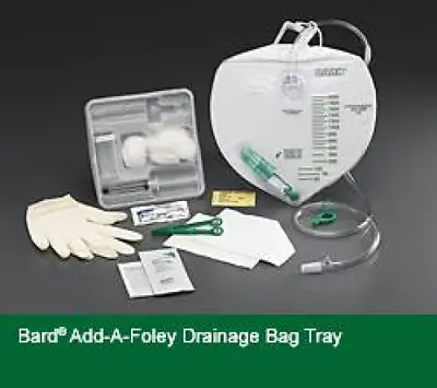 Bard 907600 - Catheter Insertion Tray Bard® Add-A-Foley Foley Without Catheter Without Balloon Without Catheter - 1/Each, 10/Case