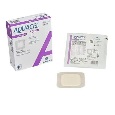 ConvaTec - 420680 Aquacel® Silicone Adhesive with Border Silicone Foam Dressing