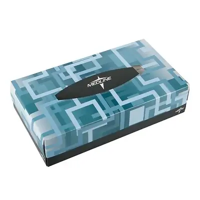 Medline - NON245277 Facial Tissue Medline White 8 X 8.3 Inch 100 Count