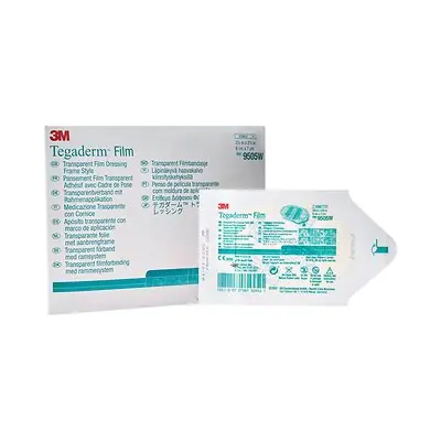 Solventum Corporation - 9505W Transparent Film Dressing 3M™ Tegaderm™ 2-3/8 X 2-3/4 Inch Frame Style Delivery Rectangle Sterile