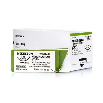 McKesson Brand - S664GX McKesson Suture with C-15 Needle