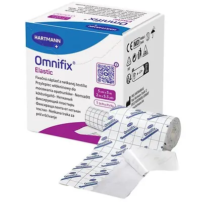 Hartmann - 900608 Dressing Retention Tape with Liner Omnifix® Elastic White 2 Inch X 5-1/2 Yard Nonwoven NonSterile