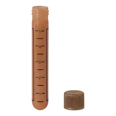 Sarstedt - 62.504.038 Centrifuge Tube Plain 5 mL Screw Cap Polypropylene Tube