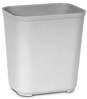 RJ Schinner Co - FG254300GRAY Fire-Resistant Trash Can Rubbermaid® 28 Quart / 7 gal. Gray Thermoset Polyester Rectangular