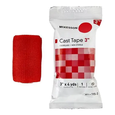 McKesson Brand - 115-3R McKesson Red Cast Tape