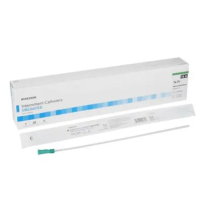 McKesson Brand - 16-M1614 McKesson Straight Tip PVC Intermittent Urethral Catheter