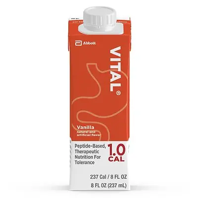 Abbott Nutrition - 64832 Vital® 1.0 Cal Vanilla Peptide-Based Therapeutic Nutrition for Tolerance