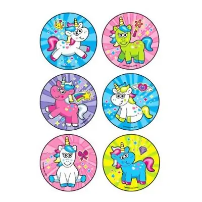 Medibadge - 2962 Sticker Kids Love Stickers® 90 per Roll Cartoon Unicorns 2-1/2 Inch Diameter