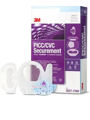 Solventum Corporation - 1837-2100 3M™ PICC / CVC Securement Device + Tegaderm™ IV Advanced Securement Dressing