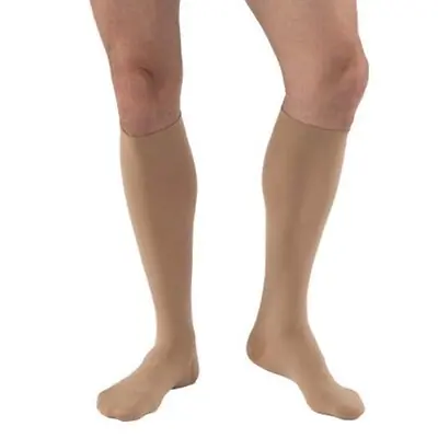 BSN Medical - 6052743 Compression Socks Jobst® for Men Softfit Knee High X-Large Khaki Closed Toe