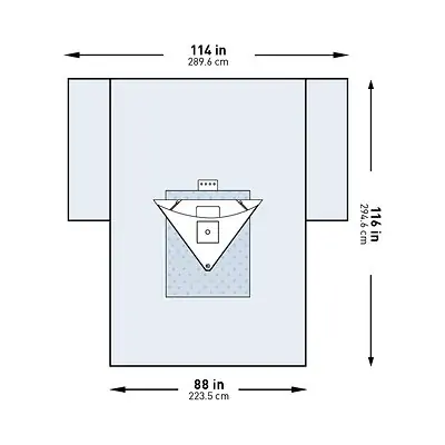 McKesson Brand - 183-I80-09153G-S McKesson Sterile Heavy-Duty Knee Arthroscopy Drape