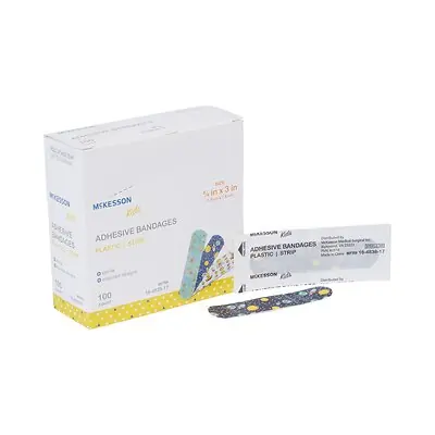 McKesson Brand - 16-4838-17 McKesson Kids™ Kid Design (Assorted Prints) Adhesive Strip