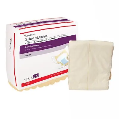 Cardinal - 67035 Wings™ Overnight Absorbency Incontinence Brief